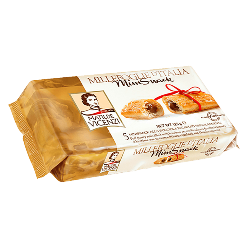 Vicenzi Mini Snack mit Haselnusscremefüllung 125g